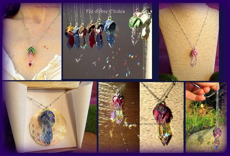 3 en 1 pendentif-pendule-suncatcher avec chaîne = 60 €