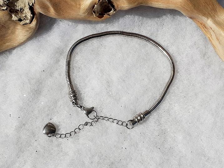 Bracelet souple maille serpent