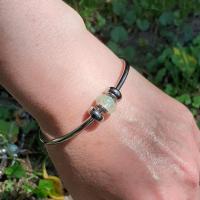 Bracelet rigide jonc + charm 