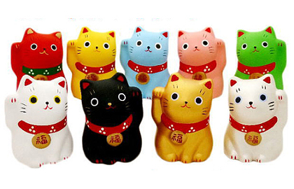 Maneki neko couleurs